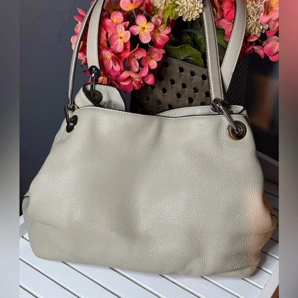 Michael Kors Raven Triple Compartment Shoulder Bag Handbag Purse EUC